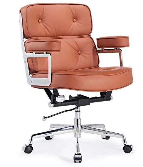eames style executive es104 lobby office chair tan brown