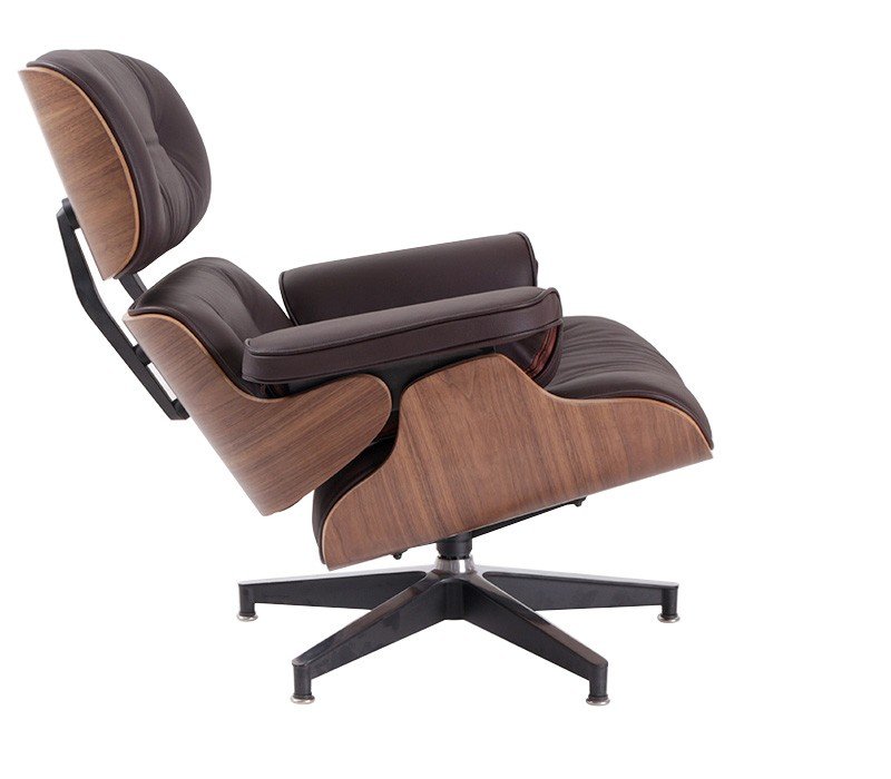 eames lounge chair with ottoman replica-right side view