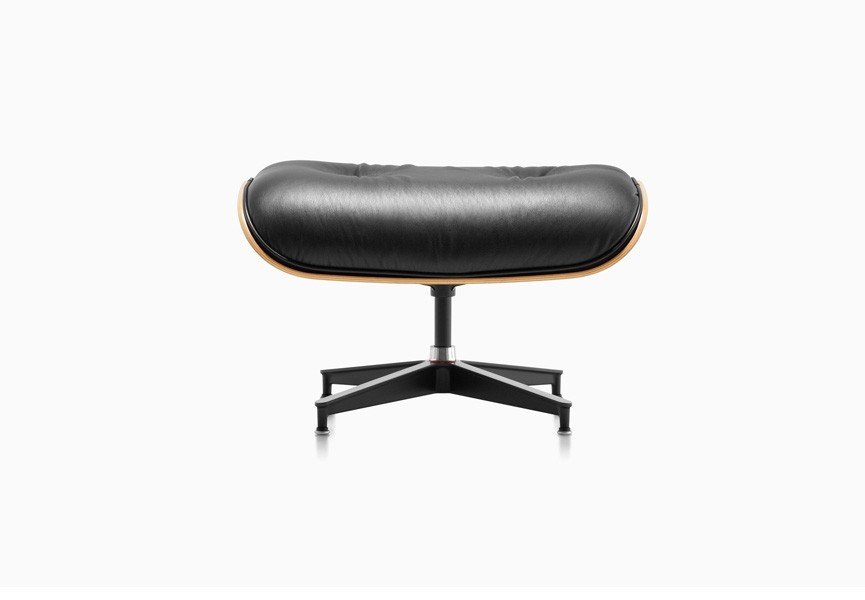 Natural rosewood eames style ottoman
