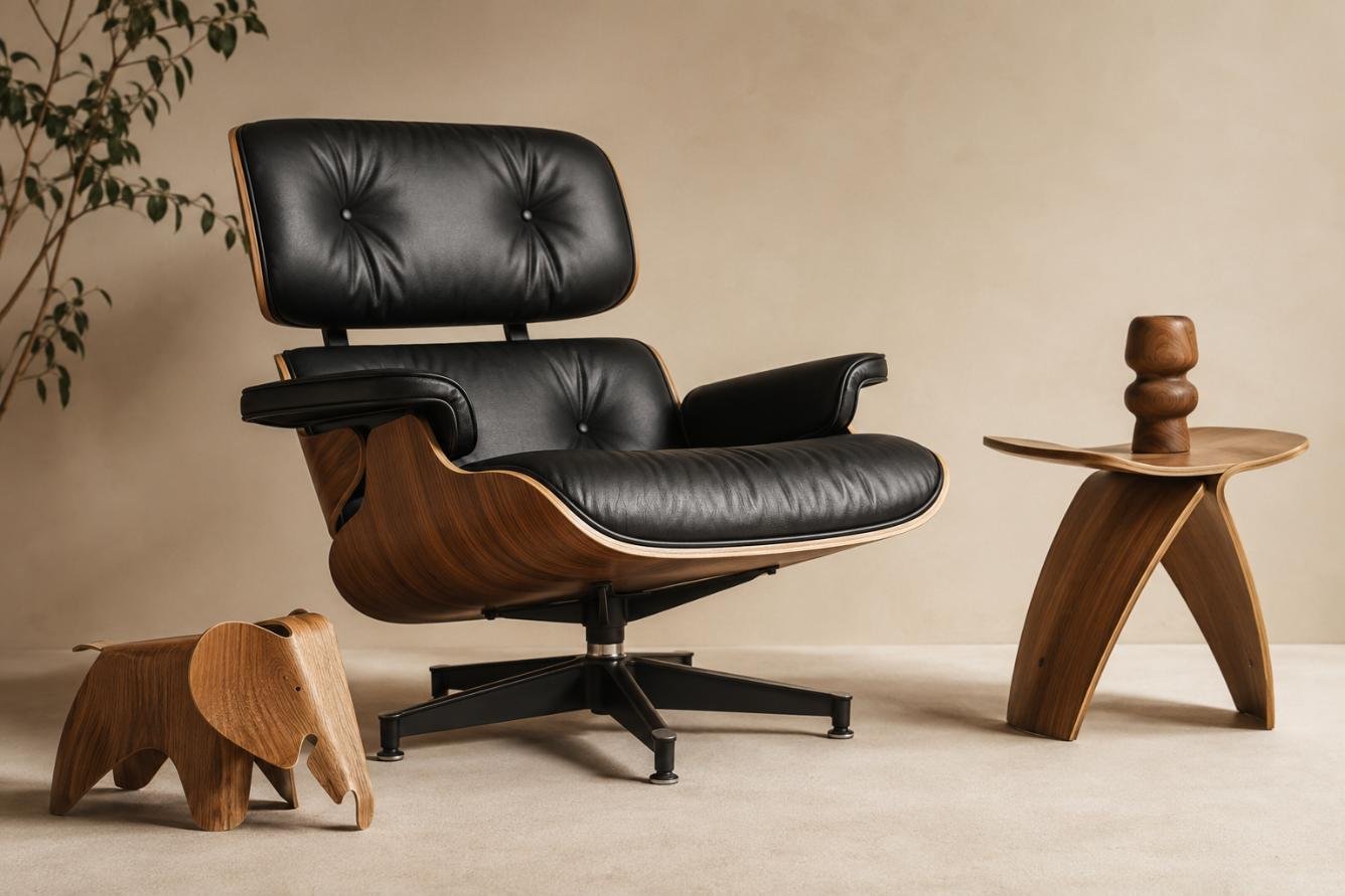 Furniture and toys designed by Charles and Ray Eames